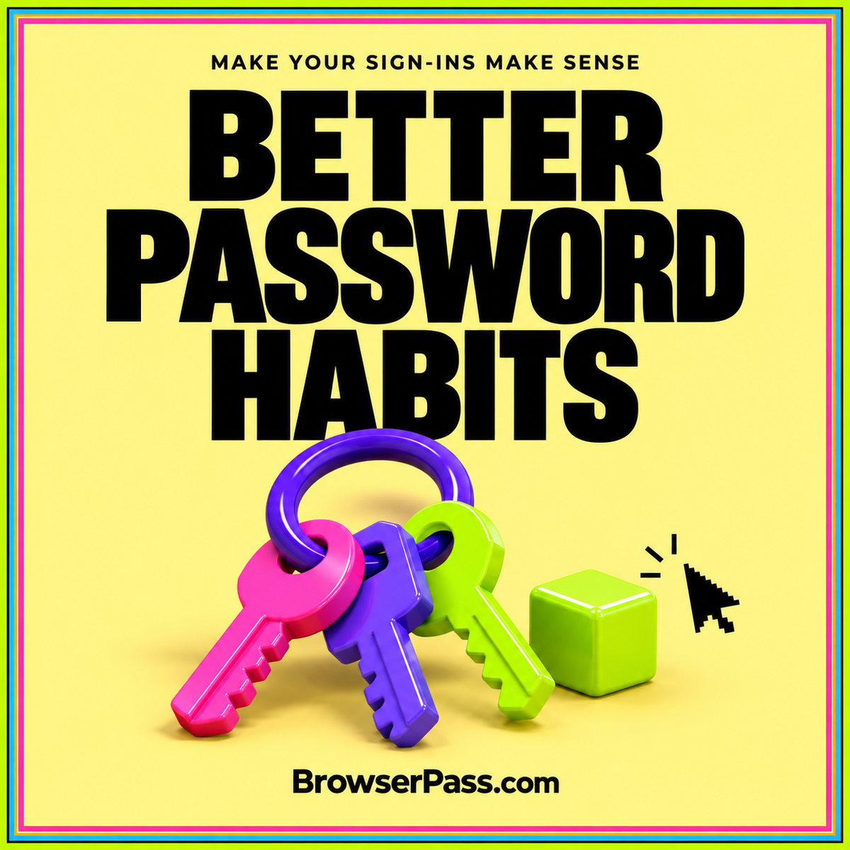 Better Password Habits — BrowserPass.com editorial artwork