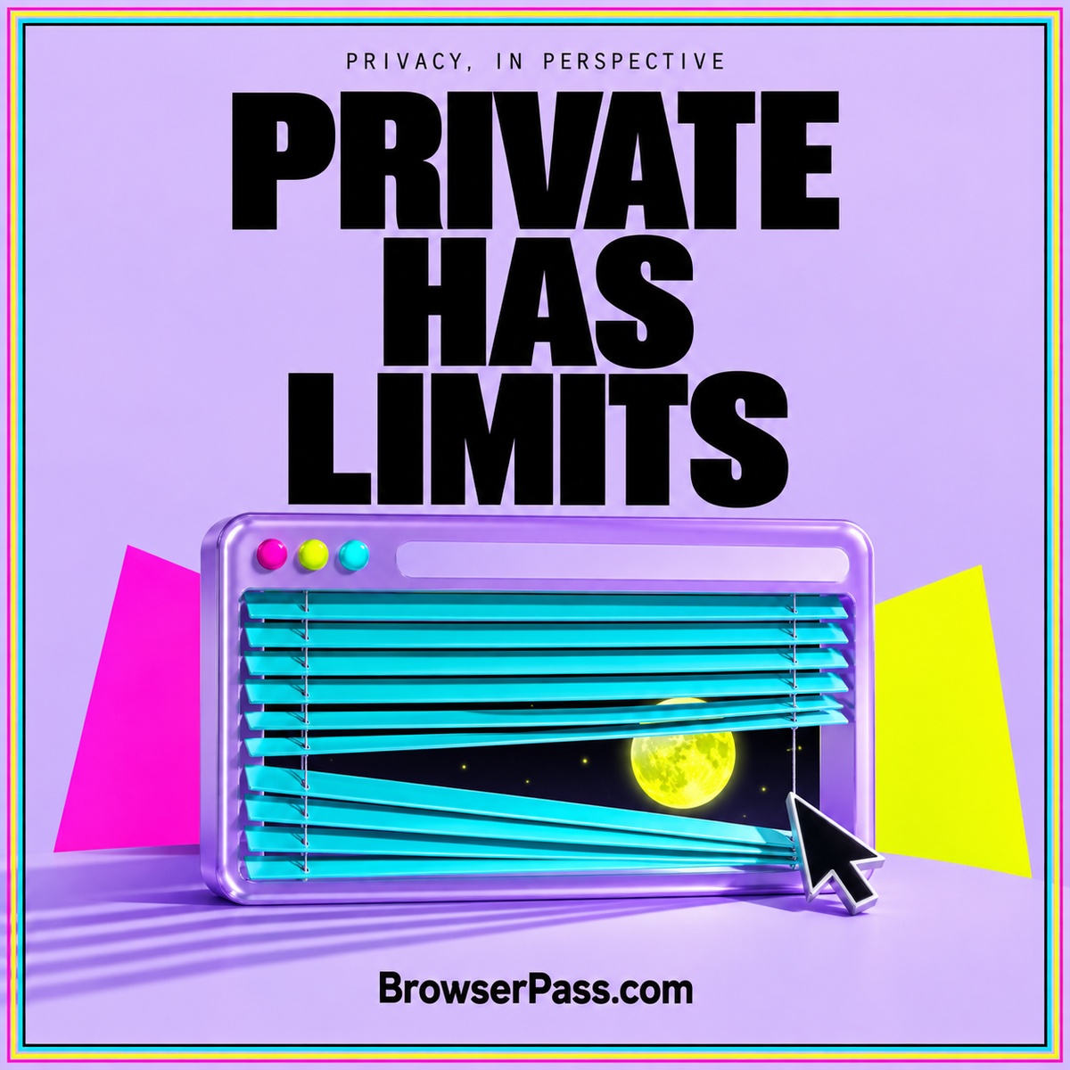 PRIVATE BY CHOICE — BrowserPass.com editorial artwork
